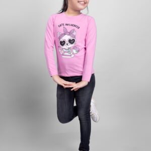 Pink Color Cool Kitty