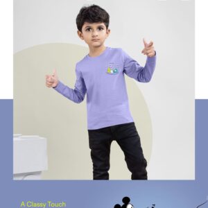 Lavender color For Boys Full Sleeves and a fashionable style.