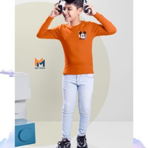 Full Sleeves and a fashionable style T-Shirt.