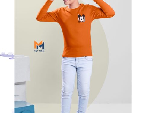 Full Sleeves and a fashionable style T-Shirt.