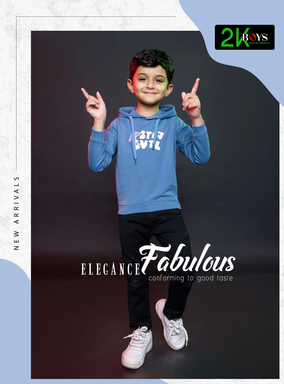 Boys Kids Printed Hooded Cotton Pullover T-shirt