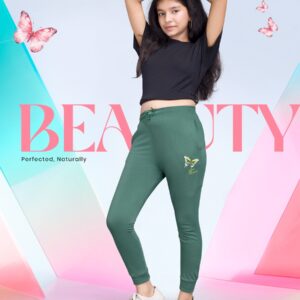 Grees solid regular-fit joggers,track pant has an elasticated waistband with printed, 2 pockets and cuffed hems