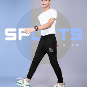 Dark gray solid regular-fit joggers has an elasticated waistband with drawstring closur 2 pockets and cuffed hems