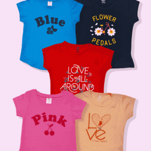 Girls t-shirts Pack Of 5