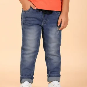 Boys Regular Mid Rise Light Blue Jeans
