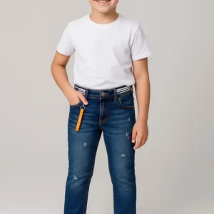 Boys Regular Mid Rise Light Blue Jeans